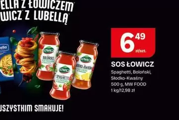 SOS ŁOWICZ Spaghetti, Boloński, Słodko-Kwaśny