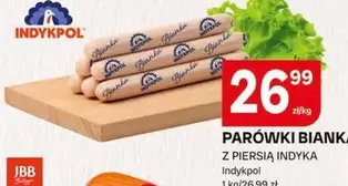 PARÓWKI BIAŁKA Z PIERSIĄ INDYKA