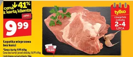 Łopatka wieprzowa bez kości