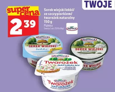 Serek wiejski lekki ze szczypiorkiem/ twarożek naturalny