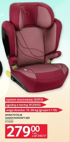 FOTELIK SAMOCHODOWY MEI 914265