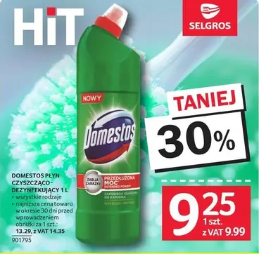 DOMESTOS PŁYN CZYSZCZĄCO-DEZYNFEKUJĄCY 1 L