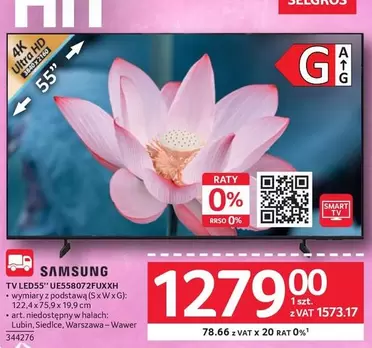 TV LED 55" UE558072FUXH