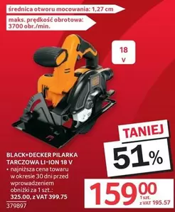 PILARKA TARCZOWA LI-ION 18 V