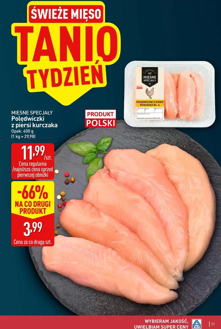 ŚWIEŻE MIĘSO TANIO TYDZIEŃ MIĘSNIE SPECJALNIE POŁÓWKI Z PIERSI KURCZAKA