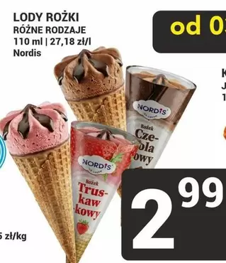 Lody Rożki Różne Rodzaje