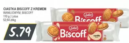 Ciastka Biscoff z kremem waniliowym