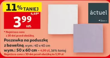 Poszewka na poduszkę z bawełną