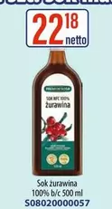 Sok żurawina 100% b/c 500 ml S08020000057