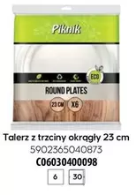 Talerz z trzciny okrągły 23 cm 590235040873 C06030400098