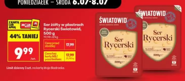 Mb - Ser żółty w plastrach