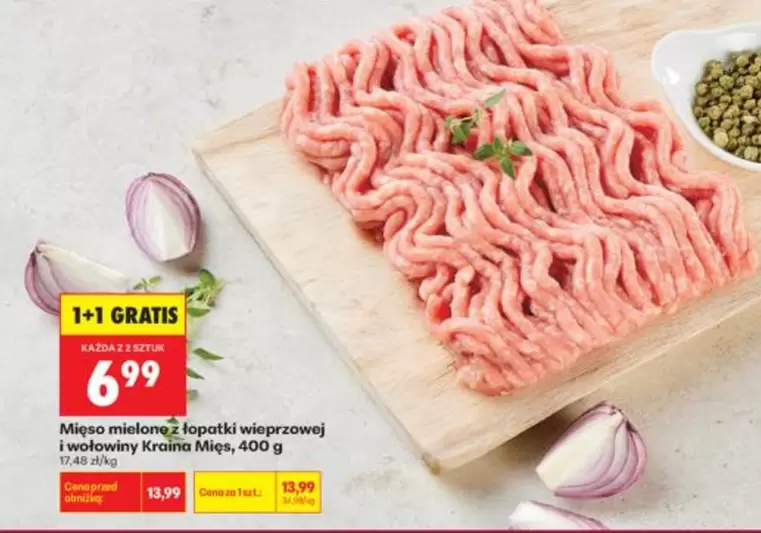 Mięso mielone z łopatki wieprzowej i wołowiny