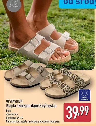 Klapki skórzane damskie/męskie