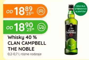 Whisky 40 % THE NOBLE