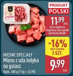 Mięso z uda indyka na gulasz