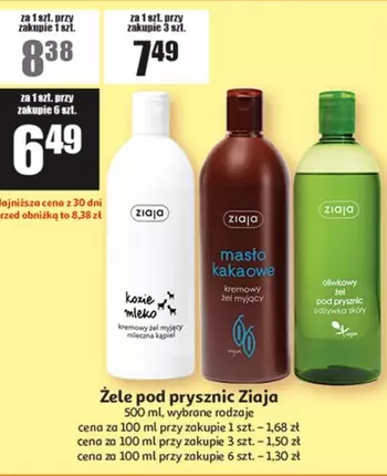 Żele pod prysznic