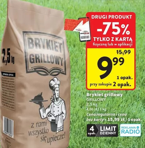 Brykiet grillowy
