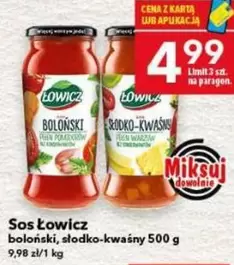 Sos Łowicz boloński, słodko-kwaśny