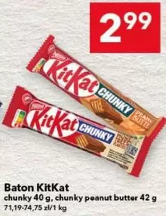 Baton chunky, chunky peanut butter