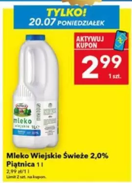 Mleko Wiejskie Świeże 2,0%