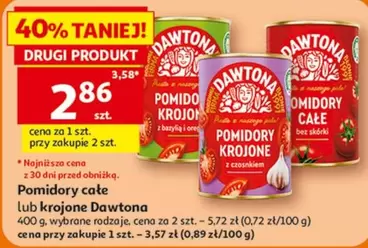 Pomidory całe lub krojone