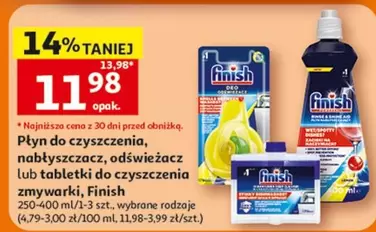 Płyn do czyszczenia, nabłyszczacz, odświeżacz lub tabletki do czyszczenia zmywarki