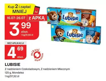 Lubisie z nadzieniem Czekoladowym, z nadzieniem Mlecznym