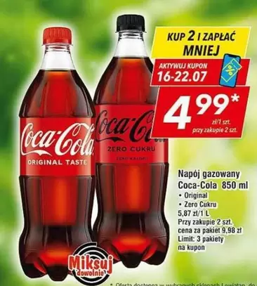 Coca Cola - Coca-Cola Original Taste / Zero Cukru