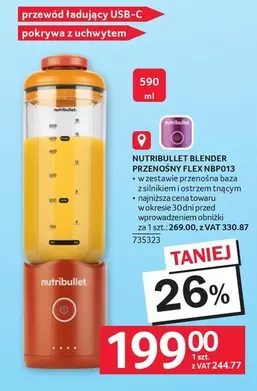 NUTRIBULLET BLENDER Przenośny FLEX NBP013