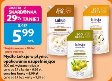 Mydło Luksja w płynie, opakowanie uzupełniające