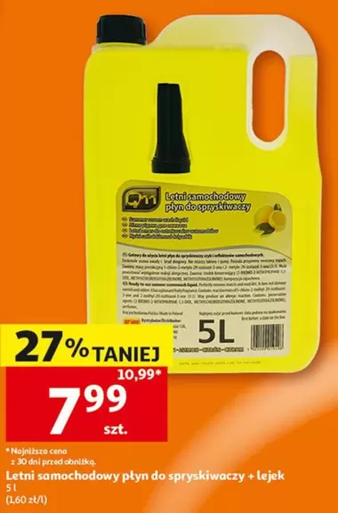De - Letni samochodowy płyn do spryskiwaczy