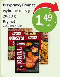 Przyprawy Prymat wybrane rodzaje
