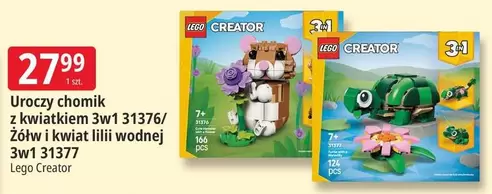 Lego - Uroczy chomik z kwiatkiem 3w1 31376/ Żółw i kwiat lilii wodnej 3w1 31377
