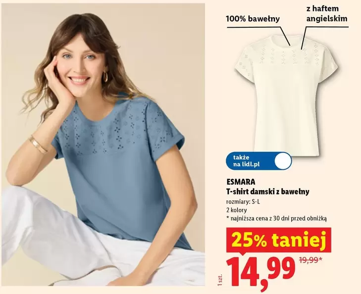 T-Shirt - T-shirt damski z bawełny