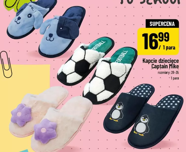 Kapcie dziecięce