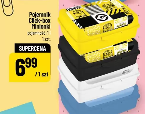 Pojemnik Click-box Minionki
