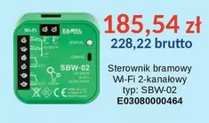 Sterownik bramowy Wi-Fi 2-kanałowy SBW-02