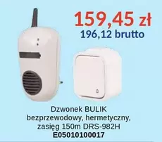 Dzwonek bezprzewodowy, hermetyczny, zasięg 150m DRS-982H E05010100017