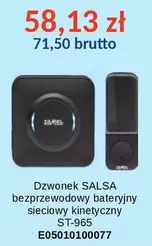 Dzwonek bezprzewodowy bateryjny sieciowy kinetyczny ST-965 E05010100077