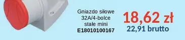 Mini - Gniazdo siłowe 32A/4-bolce stałe mini E18010100167