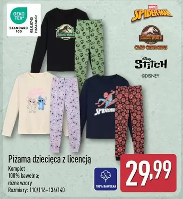 Marvel - Piżama dziecięca z licencją