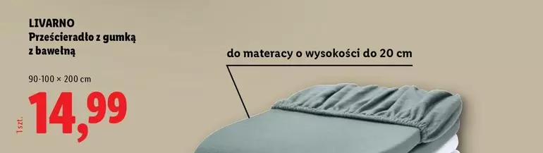 Prześcieradło z gumką z bawełną