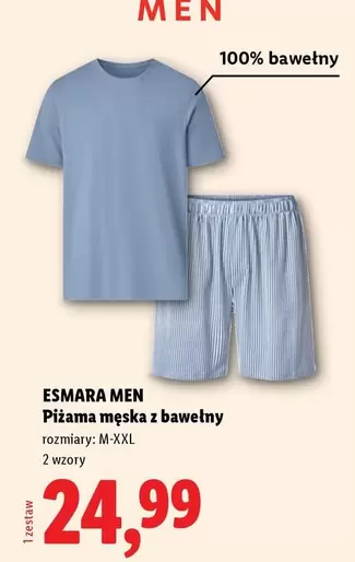 Piżama męska z bawełny