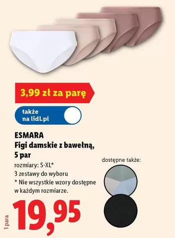 Figi damskie z bawełną