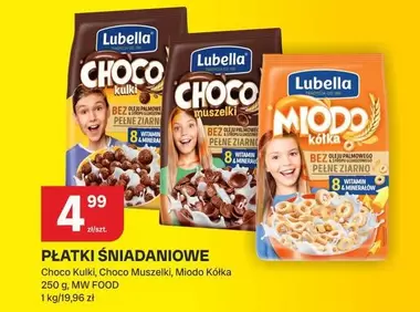 Płatki śniadaniowe Choco Kulki, Choco Muszelki, Młodo Kółka