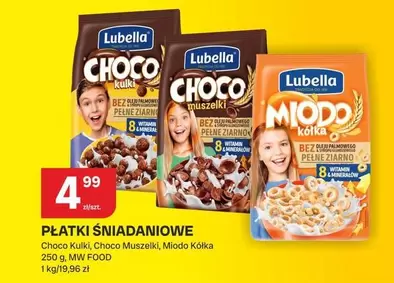 Płatki śniadaniowe Choco Kulki, Choco Muszelki, Miodo Kółka