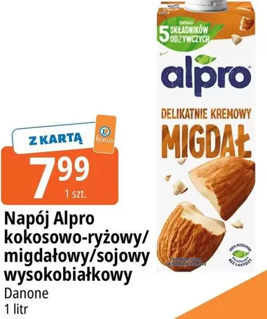 Napój kokosowo-ryżowy/migdałowy/sojowy wysokobiałkowy