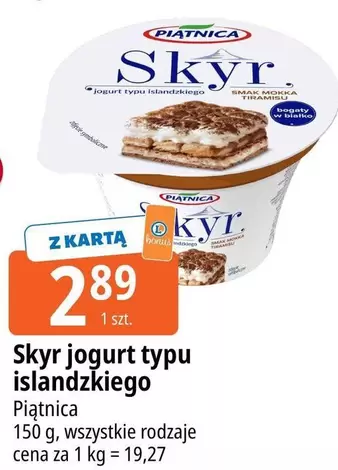 Skyr jogurt typu islandzkiego