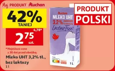 Mleko UHT 3,2% bez laktozy