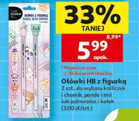 Panda - Ołówki HB z figurką